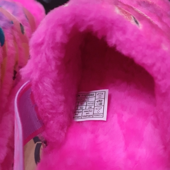 Ugg Fluff Yeah Tiger Flower Bright Pink Slingback Slip-on Slipper Womens US 11 - Picture 14 of 16
